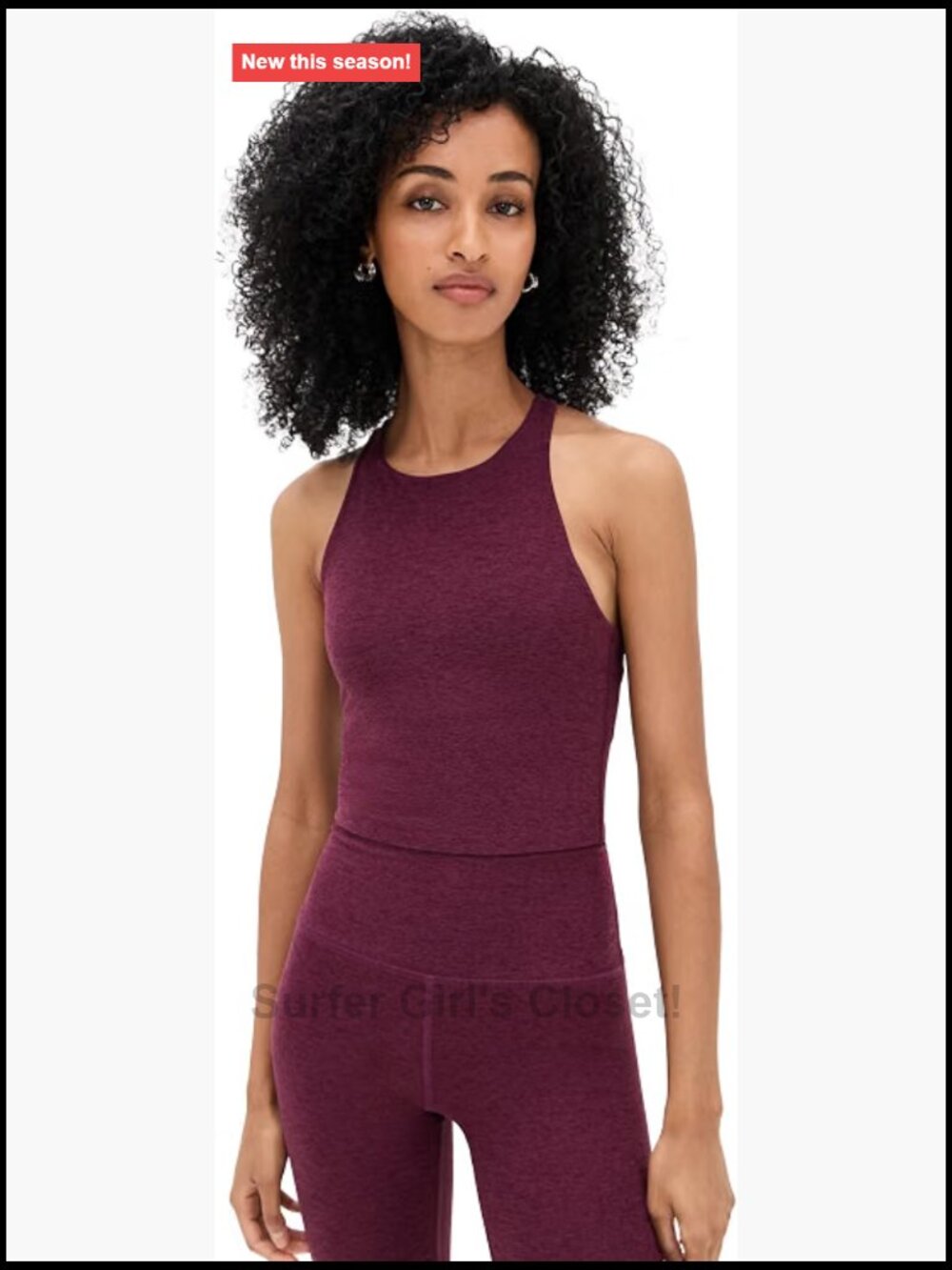 Beyond Yoga Spacedye Cropped Tank Top with Built-in Bra, Racerback